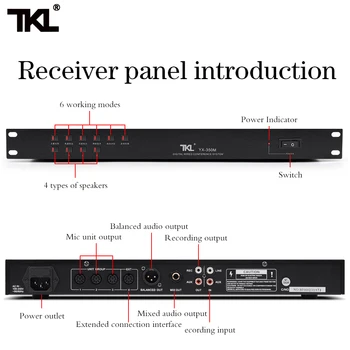 TKL YX-350M prin Cablu Digital, Sistem de Conferință Microfon, săli de Reuniune microfon Gooseneck