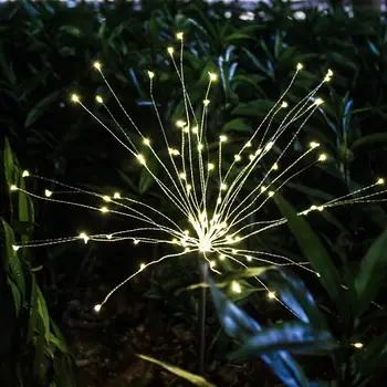 Foc de artificii Lumini în aer liber Ghirlanda Solara LED-uri de Putere Șir de Sârmă de Cupru Lumini de Basm Impermeabil Festivalul de Partid Decor