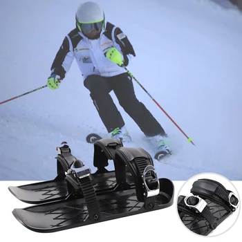 Mini Ski Patine pentru Zăpadă Scurt Skiboard snowblade-suri de Înaltă Calitate Reglabil Legături Portabil Schi, Pantofi de Zăpadă Bord ミニスキー