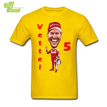 Sebastian Vettel Tricouri Barbati Organnic Bumbac Maneca Scurta Tricou Nou Brand de sex Masculin Tricou