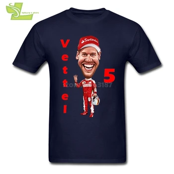 Sebastian Vettel Tricouri Barbati Organnic Bumbac Maneca Scurta Tricou Nou Brand de sex Masculin Tricou