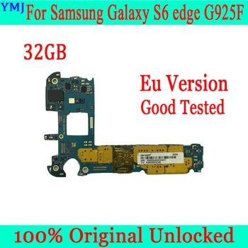 UE Versiunea pentru Samsung Galaxy S6 edge G925F Placa de baza cu Chips Integral,32gb Original, deblocat pentru Samsung G925F S6 Placa de baza