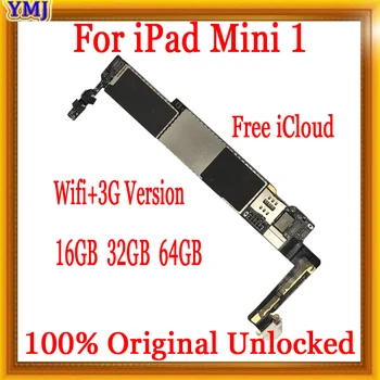 Deblocare pentru iPad mini 1 Placa de baza Versiunea WIFI A1432 Nu iCloud Pentru ipad mini 1 placa de baza 3G Suport SIM A1454/A1455 16G/32G/64G