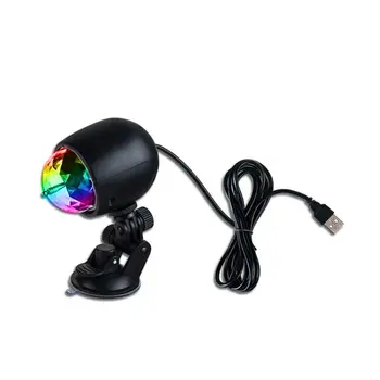 1 buc Auto DJ Disco Etapa de Iluminat cu LED-uri RGB de Cristal Ball Bec Lampa cu Mingea de Lumina Laser Proiector Lampa de Petrecere W91F