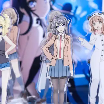 1 Buc Anime Drăguț Canalie Nu Visează de Fata Bunny Senpai Sakurajima Mai Cosplay Stand Figura de Acțiune Jucarii Model Cadouri