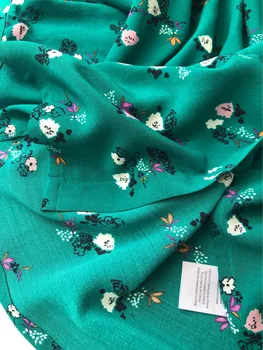 Vascoza Toamna Tricou Femei Pădure Verde imprimeu Floral Maneca Trei Sferturi femei Bluze si topuri Casual cu nasturi