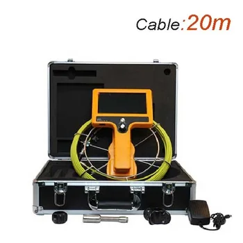 20m Cablu de Scurgere și Conducte de Inspecție Camera 12 Led-uri Camaer OD23mm Canalizare Subacvatică pentru Camera Video Monitor LCD de 7 Inch WPS710-CSJ-20