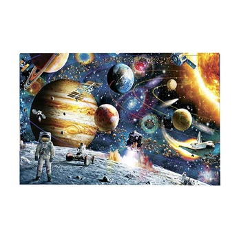 1000PCS Spațiu Puzzle de Hârtie Sistemului Solar Spațiu Puzzle Planete Astronaut Adult Copii DIY Jucărie de Învățământ Puzzle Cadou