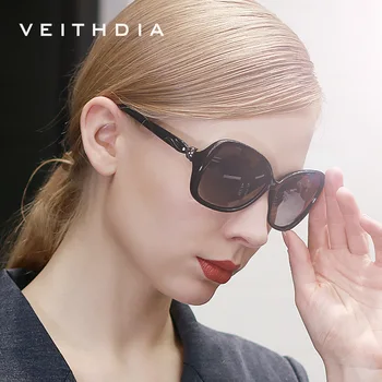 VEITHDIA Femei ochelari de Soare Polarizat Gradient Lens Lux Doamnelor Designer de ochelari de Soare Ochelari de Accesorii Pentru Femei 3012