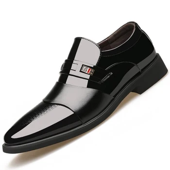 Înălțimea a Crescut 6CM Bărbați Rochie Formale Pantofi Barbati Lift Piele Pantofi Oxfords de Afaceri