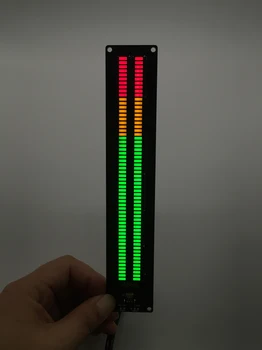 60 LED-uri Stereo de Muzică Spectru de Afișare Analizor Audio Stereo Indicator de Nivel ritm VU METRU PENTRU MP3 PC Amplificator