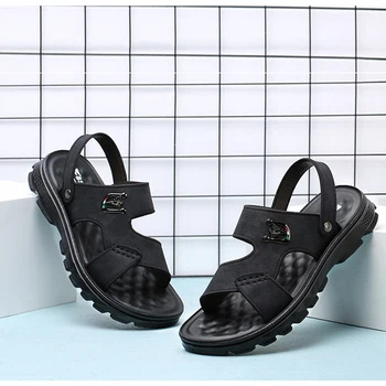2020 Vinde Bine pentru Bărbați Sandale Retro Stil Confortabil anti-alunecare Moale Fund Gros de Agrement pus Piciorul Papuci de Plaja Barbati Sandale
