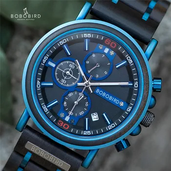 BOBOBIRD Brand de Top om Ceasuri de mana din Lemn de Afaceri de Lux Ceasuri Pentru Barbati relojes hombre para ca cel Mai frumos Cadou din Caseta de dropshipping