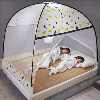 2020 Nou Spori Yurt Plase de Instalare Gratuit Pliante, Ușă Dublă, Dormitor Plasă de Țânțari Dragoste inima-Anti-tantari Mosquito Net