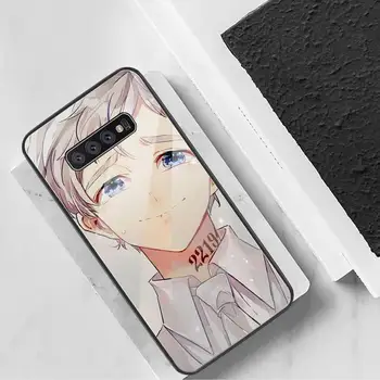 Anime Promis Neverland Caz Telefon Din Sticla Temperata Pentru Samsung S20 Plus S7 S8 S9 S10 Nota 8 9 10 Plus