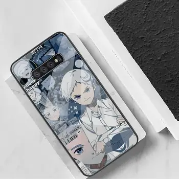 Anime Promis Neverland Caz Telefon Din Sticla Temperata Pentru Samsung S20 Plus S7 S8 S9 S10 Nota 8 9 10 Plus