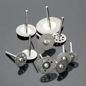 10 buc Mini-masini de Gaurit Dremel Taie Roata de Diamant Disc de Tăiere Set de Diamant de Ferăstrău pentru Dremel Instrument Rotativ de Metal pentru tăiat Piatră
