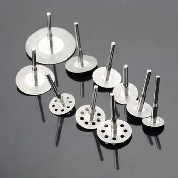 10 buc Mini-masini de Gaurit Dremel Taie Roata de Diamant Disc de Tăiere Set de Diamant de Ferăstrău pentru Dremel Instrument Rotativ de Metal pentru tăiat Piatră