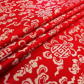 Chineză satin de matase tesatura brocart, jacquard țesături despicare material pentru cusut cheongsam și kimono