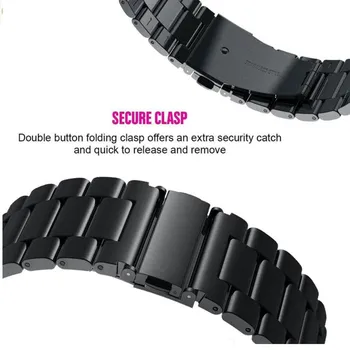 Metalice de Înlocuire Curea de mână Pentru Samsung Galaxy Watch 3 45 de 41mm Trupa Brățară Watchband pentru Galaxy Watch3 Curea din Otel Inoxidabil