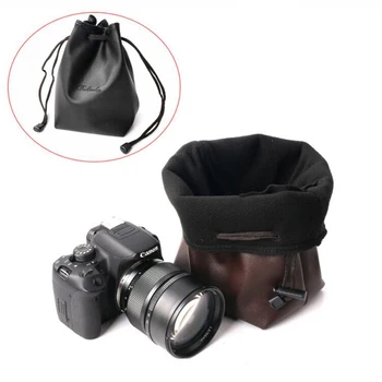 PU piele sac de aparat de fotografiat Husa Pentru Sony A6300 A6400 A6500 A6600 A6100 A6000 A7RII A7M3 A7RIV A9 RX10IV portabil impermeabil caz