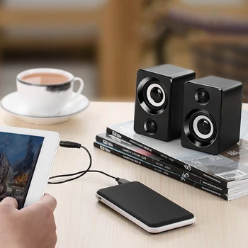 Surround Boxe de Calculator cu Stereo cu Fir USB Alimentat Multimedia Speaker pentru PC/Laptop/Telefon Inteligent