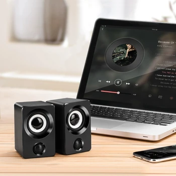 Surround Boxe de Calculator cu Stereo cu Fir USB Alimentat Multimedia Speaker pentru PC/Laptop/Telefon Inteligent