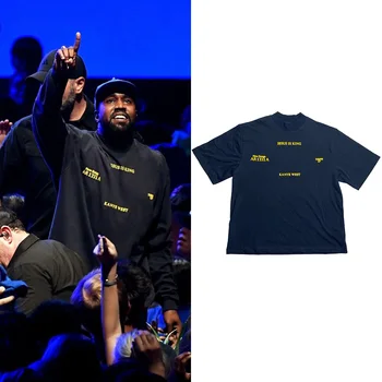 Vara Kanye West Tricou Femei Isus Este Regele 1:1 Tricouri Maneca Scurta Harajuku Bumbac pentru Bărbați Tricouri Tricouri Urban-haine