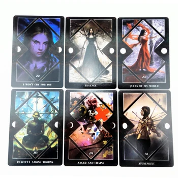 Oglindă Întunecată Oracle Carduri De 32 Pachet De Cărți De Tarot Petrecere De Familie Tabla De Joc Astrologie Soarta Divinație Tarot Carduri
