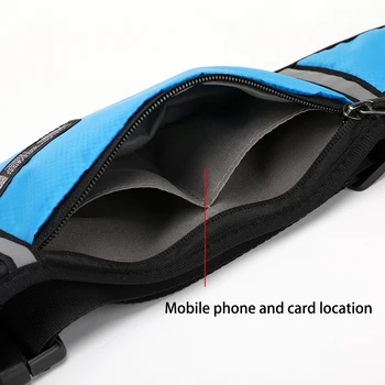 YINJUE Sport sac de Talie borseta impermeabila de Funcționare Hip Pachet de Talie Neutru Piept de Călătorie în aer liber Pentru 6