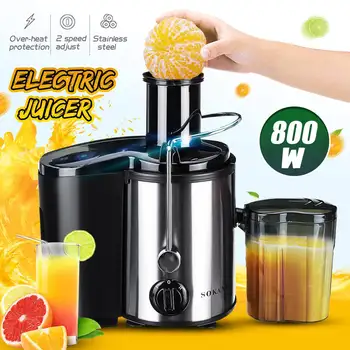 800W Electric Storcator Blender din Oțel Inoxidabil Bucătărie Întreaga Legume Fructe produse Alimentare-Blender-Mixer Hota Masina de 2Speed Adjustmen