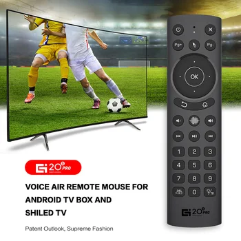 G20S PRO cu iluminare din spate Wireless Air Mouse 2.4 G Giroscop IR de Învățare Google Asistent de Voce de Control de la Distanță Pentru X96 MAX+ Android TV BOX