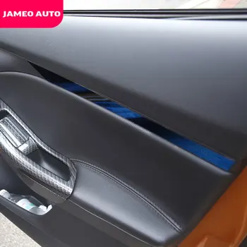 Jameo Auto din Oțel Inoxidabil de Styling Auto Interior Autocolante Usi Cotiera Decorare Acoperire Autocolant pentru Ford Focus 3 4 MK3 MK4 2012-2018