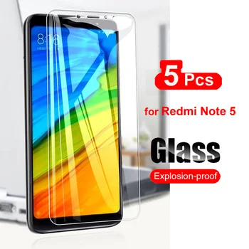 5Pcs Pentru Xiaomi Redmi Note 5 Note5 Temperat Pahar Ecran Protector Pentru Xiaomi Redmi Notă 5A Pro Sticlă Transparentă Film 9H