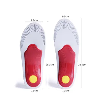 Ortezare Gel de Înaltă Suport Arc Tălpi Gel Pad 3D Suport Arc Picioare Plate Pentru Femei / Bărbați ortopedice dureri de Picioare Unisex