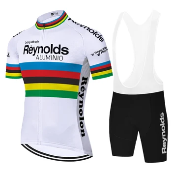 Ciclism jersey retro echipa Reynolds respirabil ciclism pantaloni scurți 20D costum ciclism MTB equipacion ciclismo verano hombre