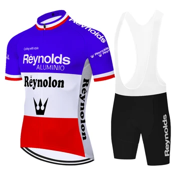 Ciclism jersey retro echipa Reynolds respirabil ciclism pantaloni scurți 20D costum ciclism MTB equipacion ciclismo verano hombre