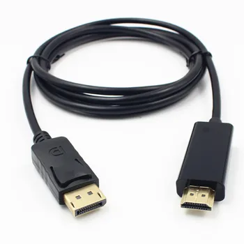 6ft 1,8 M display port Displayport Male DP la HDMI de sex Masculin Cablu Adaptor Convertor OD 5.0 Cablu Video pentru PC, Laptop, Proiector