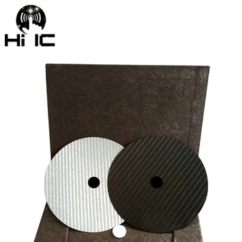 1BUC Fibra de Carbon CD Banda Disc Mat Bază de Tuning pad Audio HiFi placă turnantă aparat Anti-șoc Amortizor de Șoc Absorbția Vibrațiilor