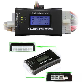 Alimentare Tester Digital 20/24 Pin Display LCD de Calculator PC a Verifica Rapid Banca de Alimentare de Putere Măsurarea Testerul de Diagnosticare Instrumente