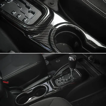 ABS, Fibra de Carbon Stil Ceașcă Titularul Capacul Panoului de & Depozitare Cotiera Centrala Capac Cheie pentru Jeep JK Wrangler & Unlimited 2 buc