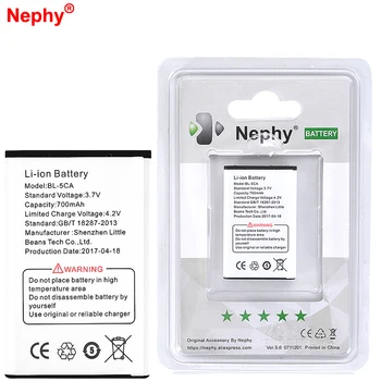 2019 Nephy Original BL-5CA Pentru Nokia 1110 1200 2310 6620 3108 2135 5030 7600 E60 N70 C2-00 C2-01 X2-01 Baterii de Telefon