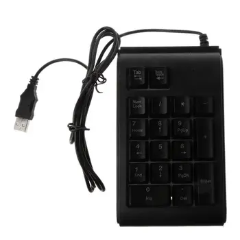 Trei Culori RGB cu iluminare din spate USB Tastatura cu Fir rezistent la apa tastatura numerică Tastatura Numerică Mini Numpad Multi-functional Digital Cheile R9JA