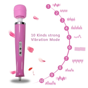 Wirsless Baghetă Magică Puternic Mari USB AV Vibratoare Masaj punctul G Masaj Stick Stimulator Clitoris Vibratoare Jucarii Sexuale pentru Femei