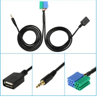 Audio de 3,5 AUX Jack de Conectare Conector de Sârmă, Cabluri de Date pentru Mini-ISO Chitara