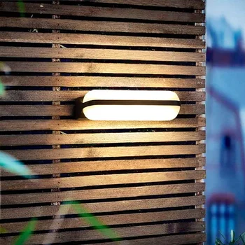 24W Iluminat Exterior Perete Tranșee Pridvor Lumini LED Lămpi de Perete din Aluminiu rezistent la apa de Grădină Ușa din Față Lumina Decor Acasă 85-265V