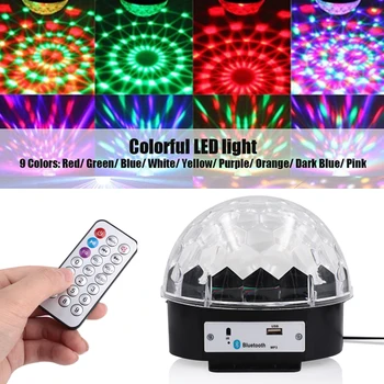 Crystal Magic Ball Light Bluetooth 4.0 Proiector Control Vocal Consumabile de Nunta Muzica a CONDUS Lumina Colorate MP3 Difuzor