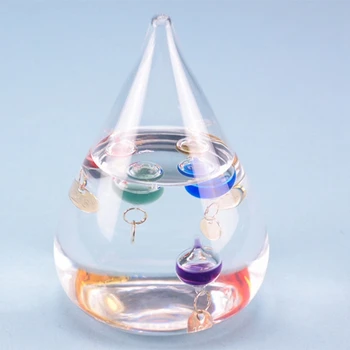 Termometru Galileo Picătură De Apă Prognoza Meteo Sticla Decor Creativ Cadou O Jucarie Pentru Copii