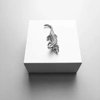 Dragon Salamander Cameleon Șopârlă Cătușe Cheie Pandantive, Bijuterii De Moda De Argint 925 Cadou Pentru Femei Barbati Se Potrivesc Colier