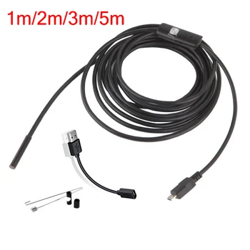 USB Mini HD 1080p Camera Endoscop 1m 2m 5m Flexibil Greu de Cablu Șarpe Puncte de Inspecție Camera pentru Android Smartphone PC